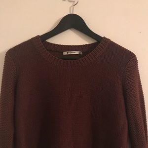 T Alexander Wang maroon knit